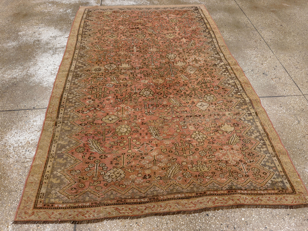 Antique Persian Kurdish Accent Rug, No.24236 - Gsblank