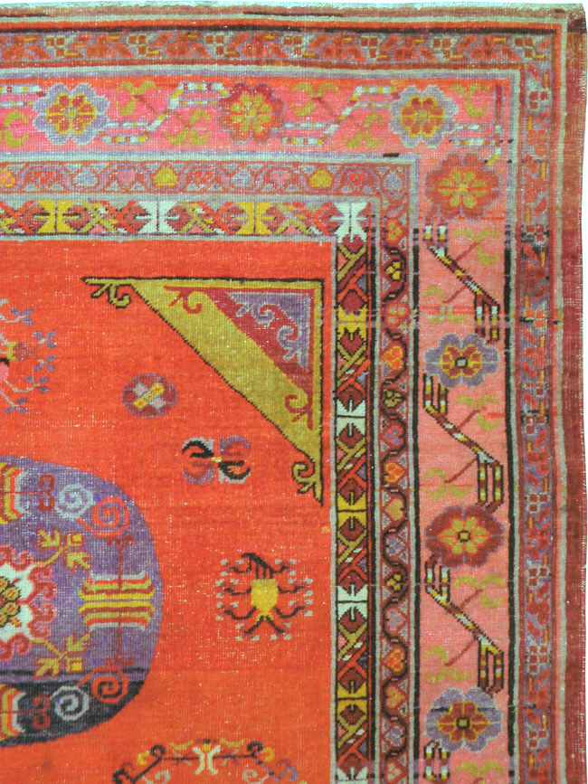 Antique East Turkestan Khotan Gallery Carpet, No.24237 - Gsblank