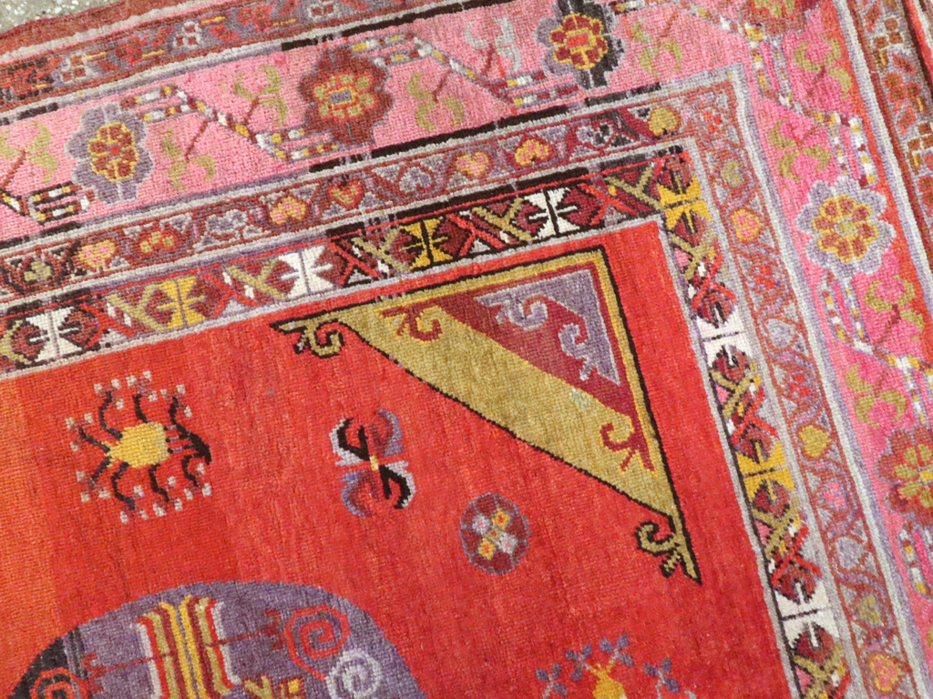 Antique East Turkestan Khotan Gallery Carpet, No.24237 - Gsblank