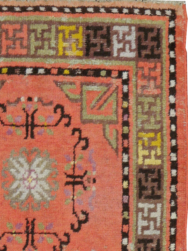Antique East Turkestan Khotan Rug, No.24239 - Gsblank