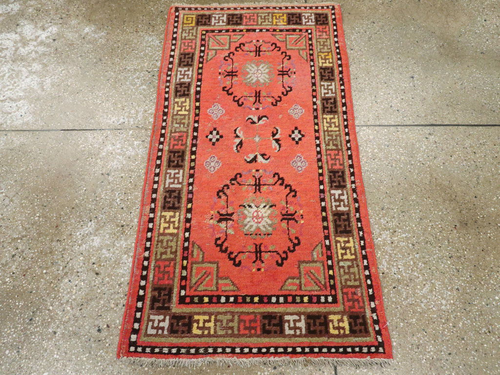 Antique East Turkestan Khotan Rug, No.24239 - Gsblank