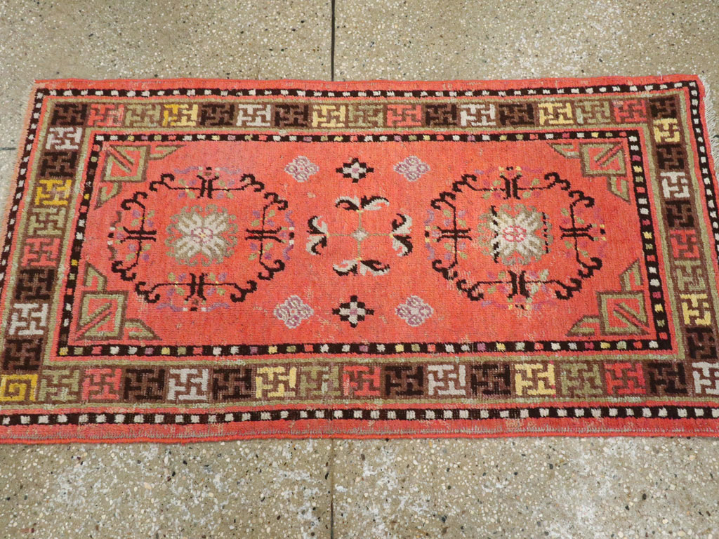 Antique East Turkestan Khotan Rug, No.24239 - Gsblank