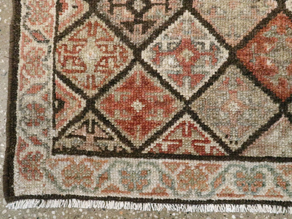 Antique Persian Kurdish Square Rug (Pair: 2 of 2), No.24249 - Gsblank