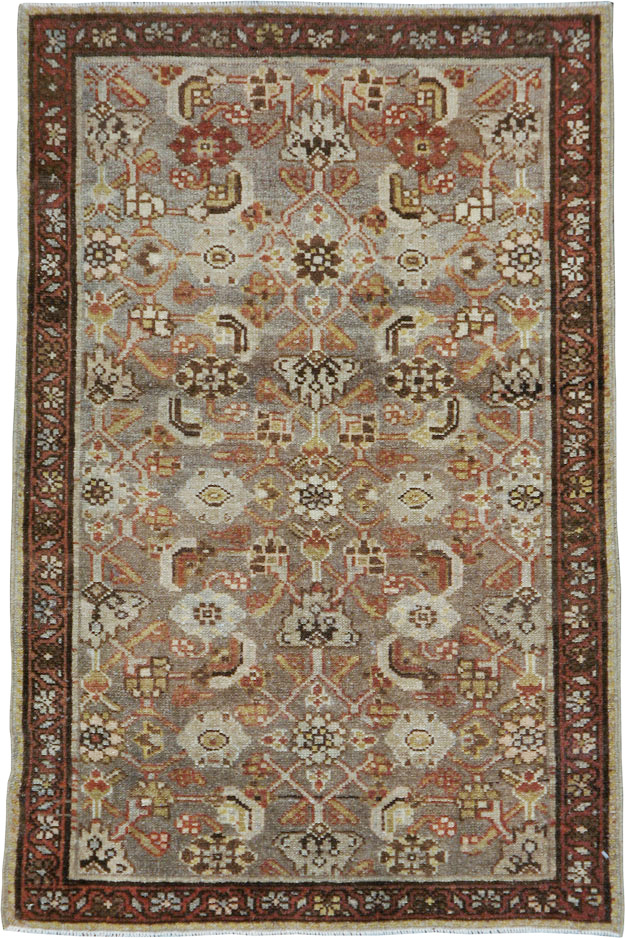 Vintage Persian Malayer Throw Rug, No.24250 - Gsblank