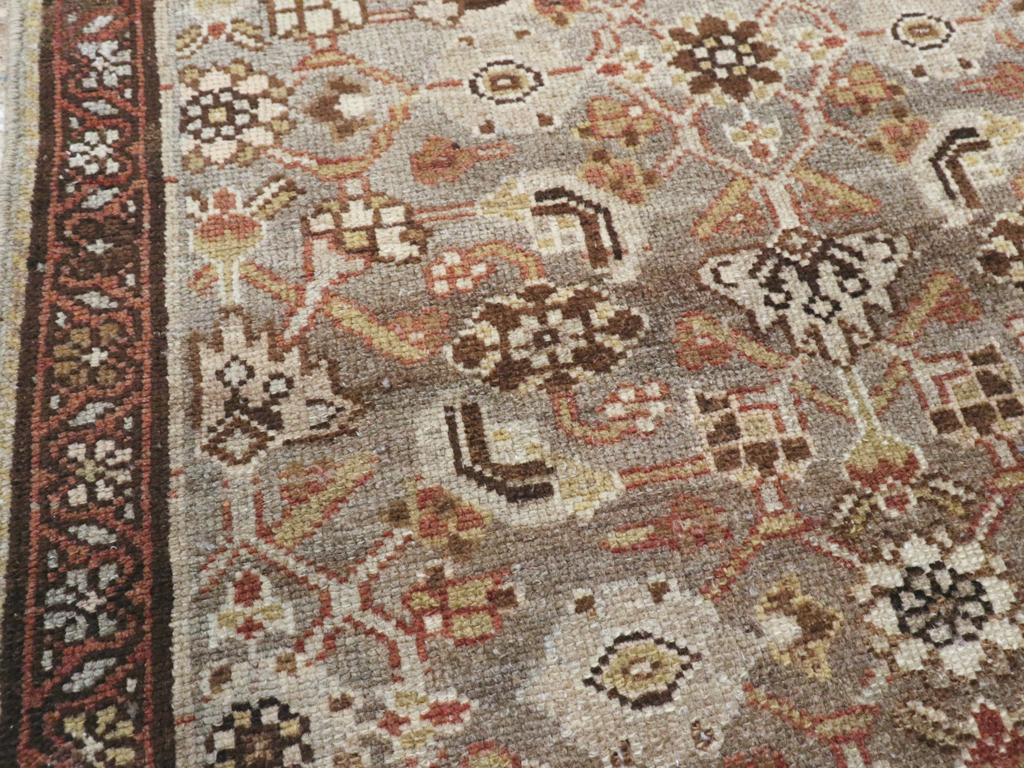 Vintage Persian Malayer Throw Rug, No.24250 - Gsblank