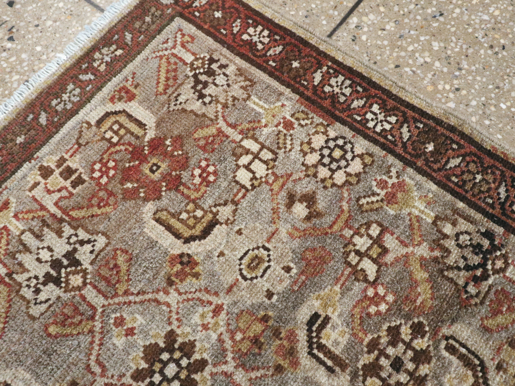 Vintage Persian Malayer Throw Rug, No.24250 - Gsblank