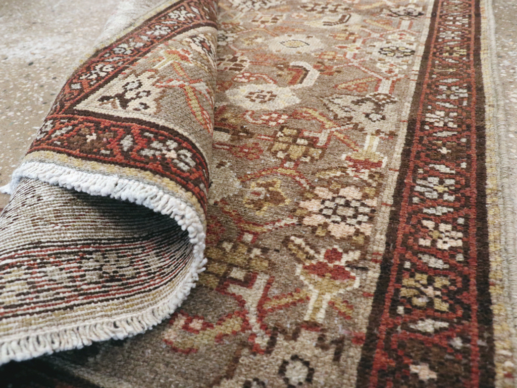 Vintage Persian Malayer Throw Rug, No.24250 - Gsblank