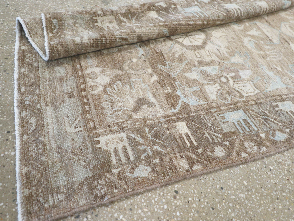 Vintage Persian Malayer Runner (Pair: 1 of 2), No.24260 - Gsblank