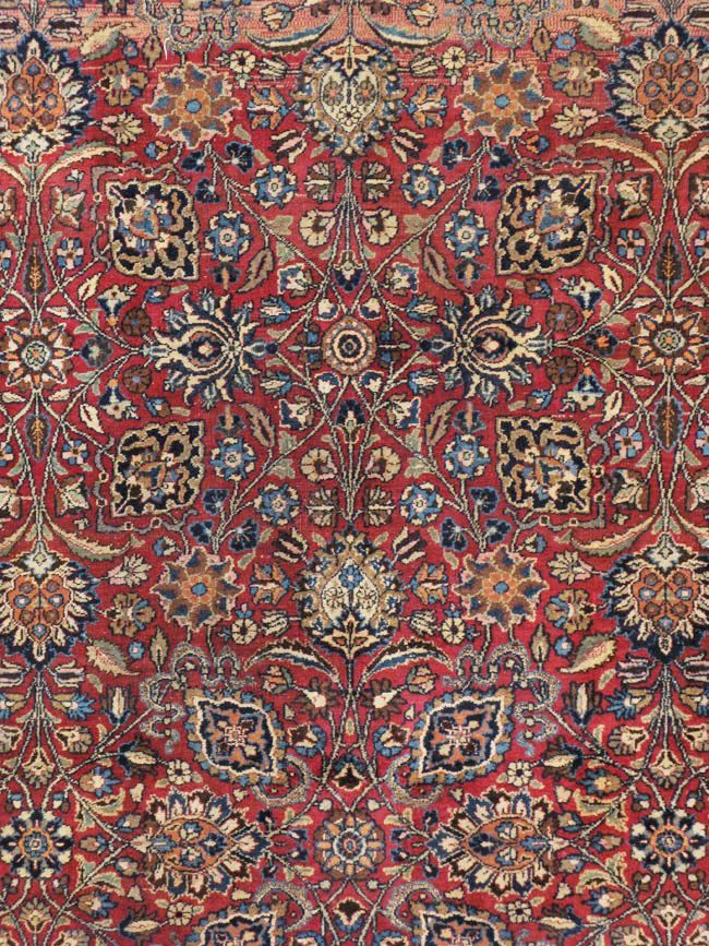 Vintage Persian Mashad Carpet, No.24277 - Gsblank
