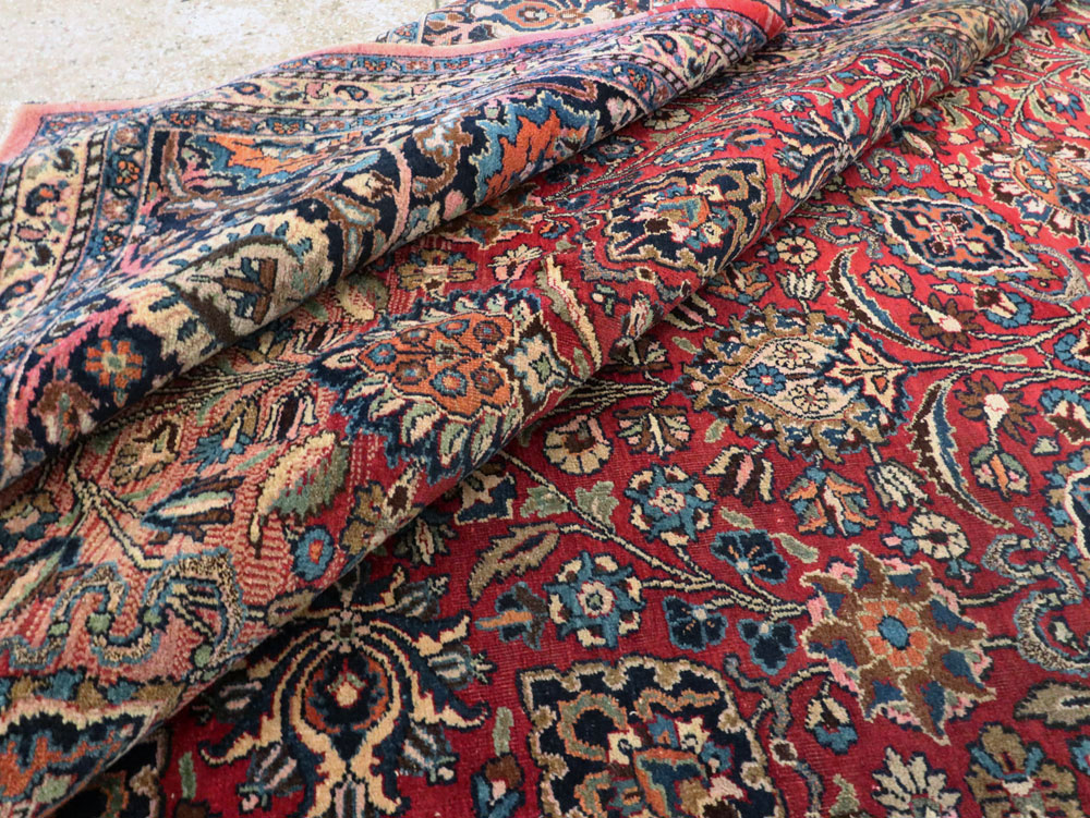 Vintage Persian Mashad Carpet, No.24277 - Gsblank