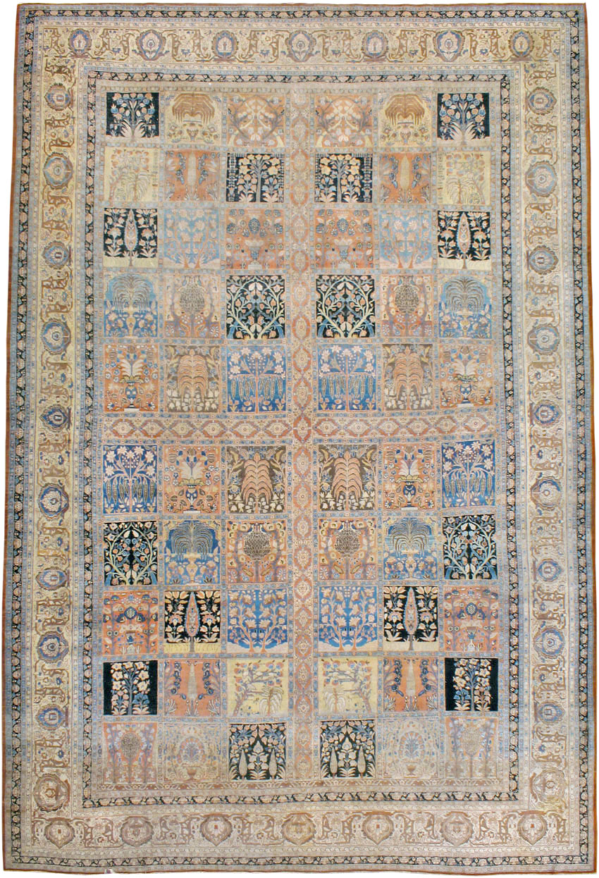 Antique Persian Tabriz Hagi Jalili Carpet, No.24283 - Gsblank