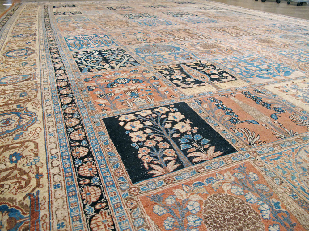 Antique Persian Tabriz Hagi Jalili Carpet, No.24283 - Gsblank