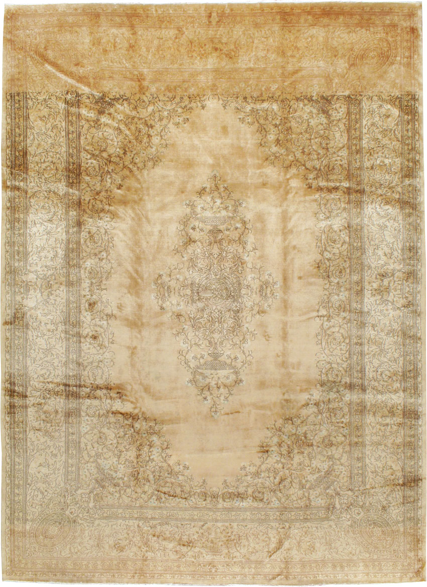 Vintage Persian Kerman Carpet, No.24298 - Gsblank