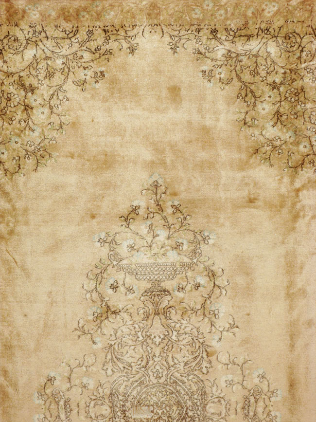 Vintage Persian Kerman Carpet, No.24298 - Gsblank