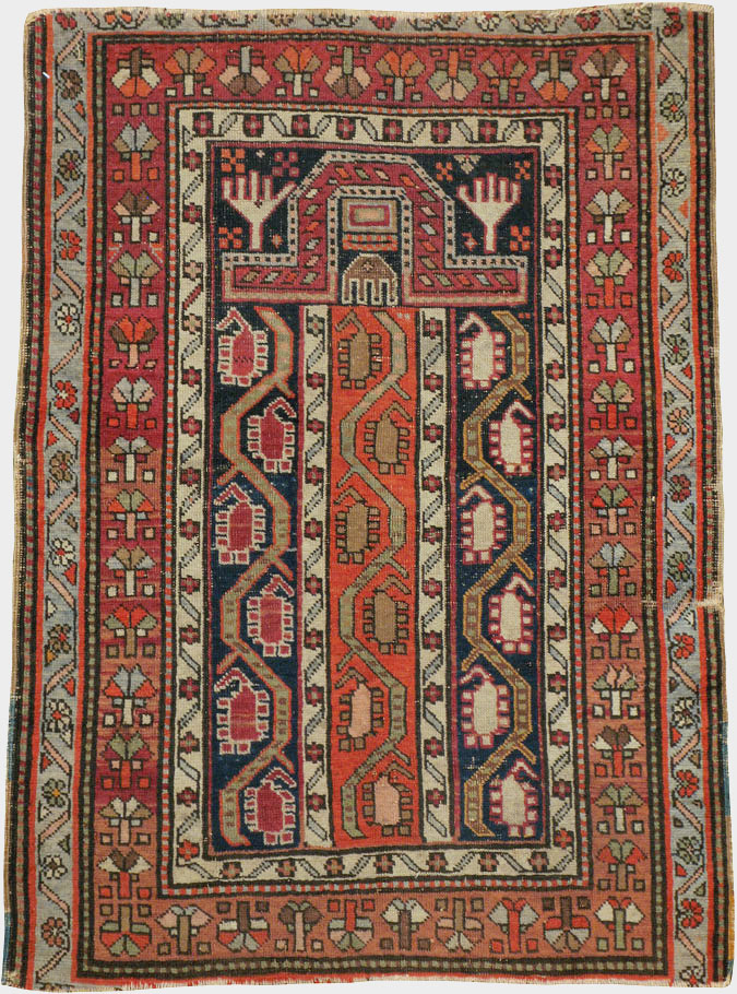 Antique Caucasian Karabagh Rug, No.24304 - Gsblank