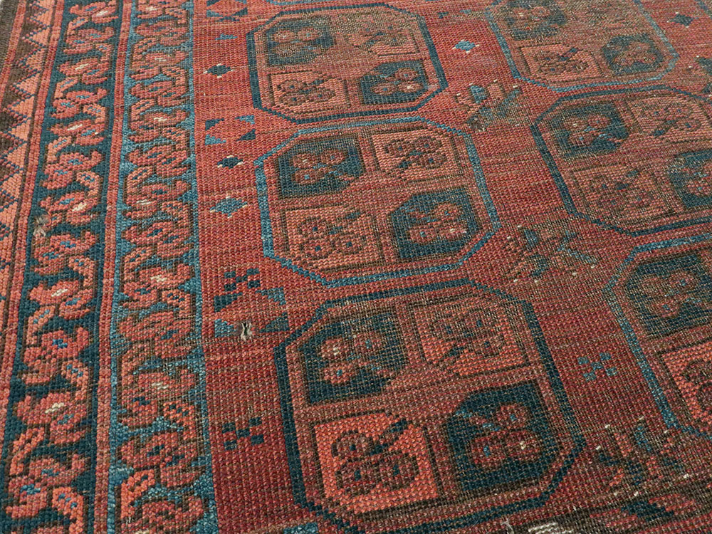 Antique Afghan Ersari Turkoman Rug, No.24306 - Gsblank