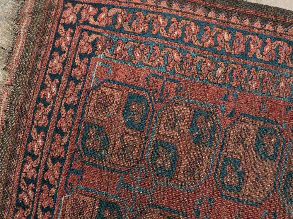 Antique Afghan Ersari Turkoman Rug, No.24306 - Gsblank