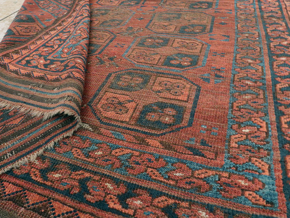 Antique Afghan Ersari Turkoman Rug, No.24306 - Gsblank