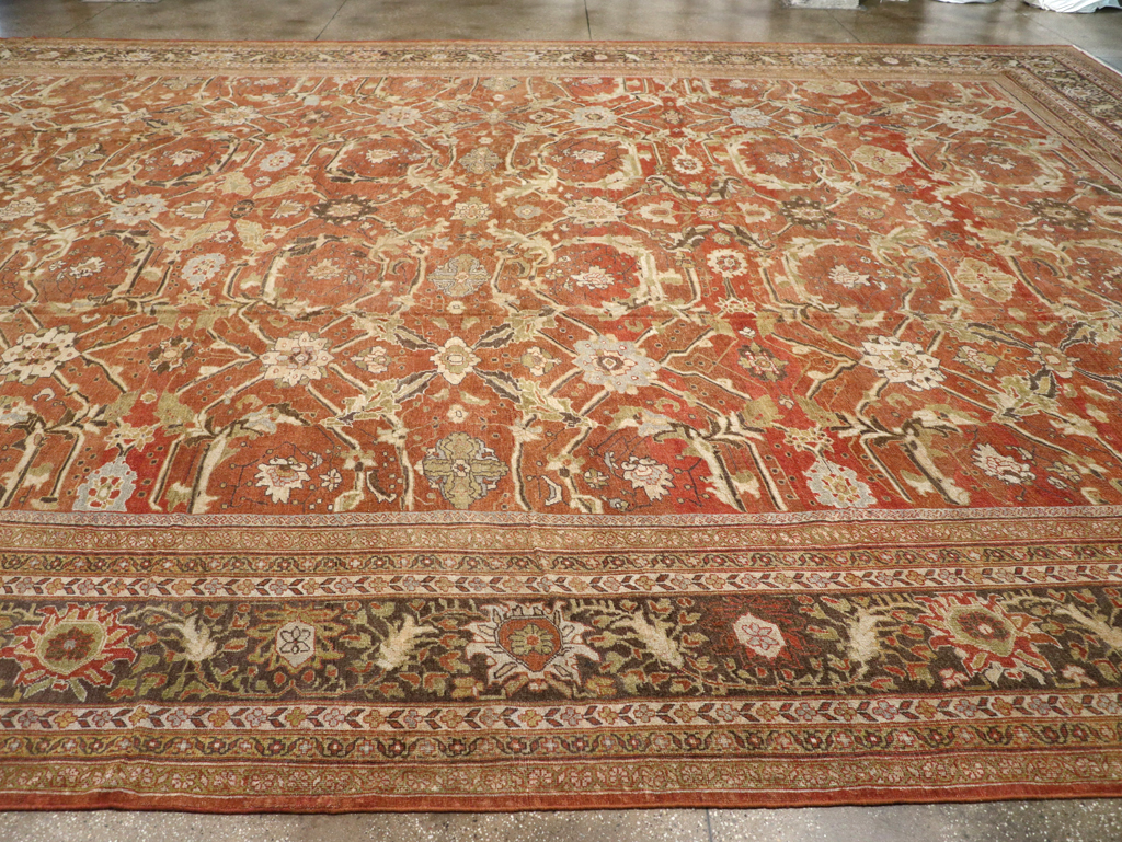 Antique Persian Mahal Carpet, No.24314 - Gsblank