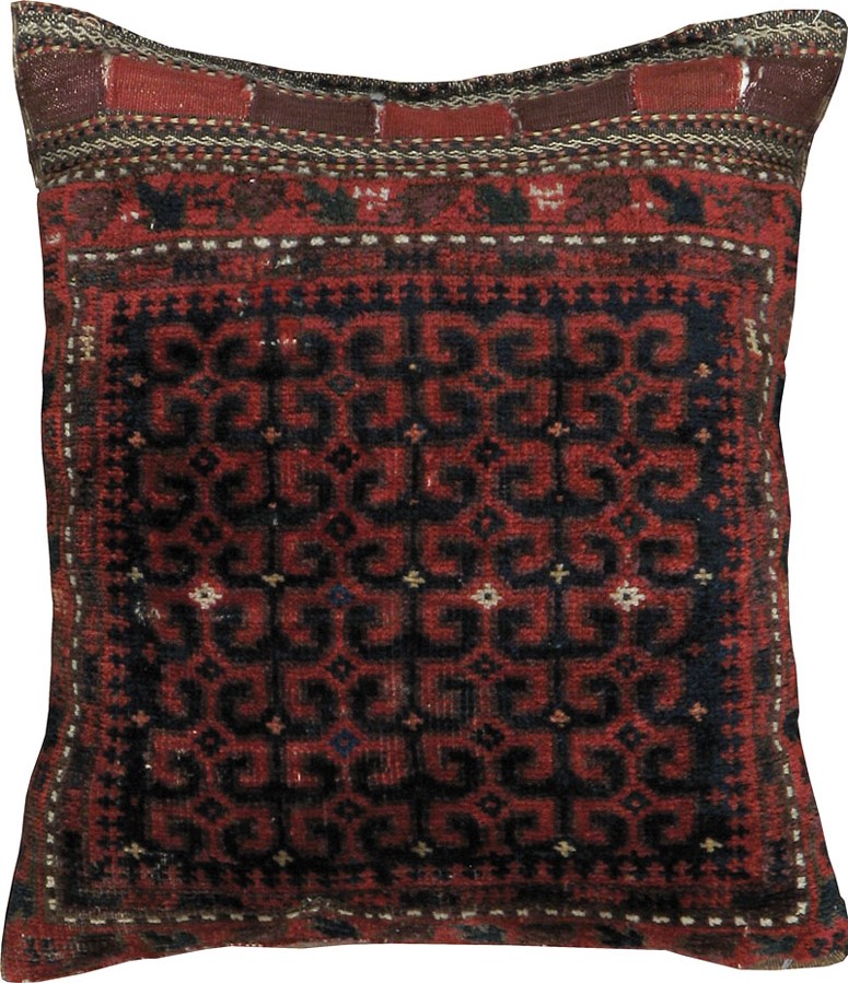 Antique Persian Bag Face Pillow, No.24317 - Gsblank