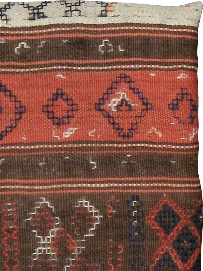 Antique Persian Flat-weave Cushion, No.24318 - Gsblank