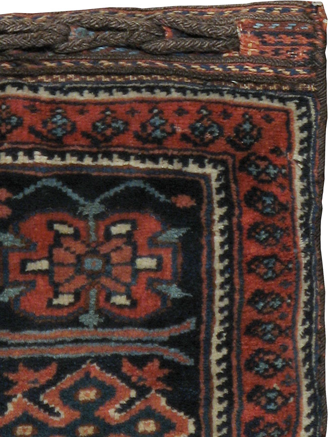 Antique Persian Afshar Bag Face Pillow, No.24319 - Gsblank