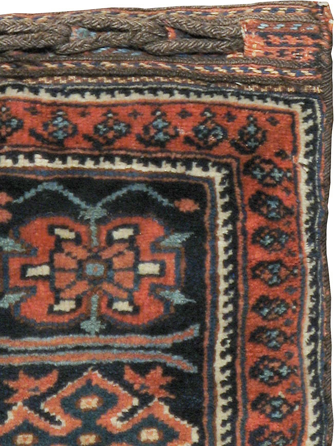 Antique Persian Afshar Bag Face Pillow, No.24319 - Gsblank