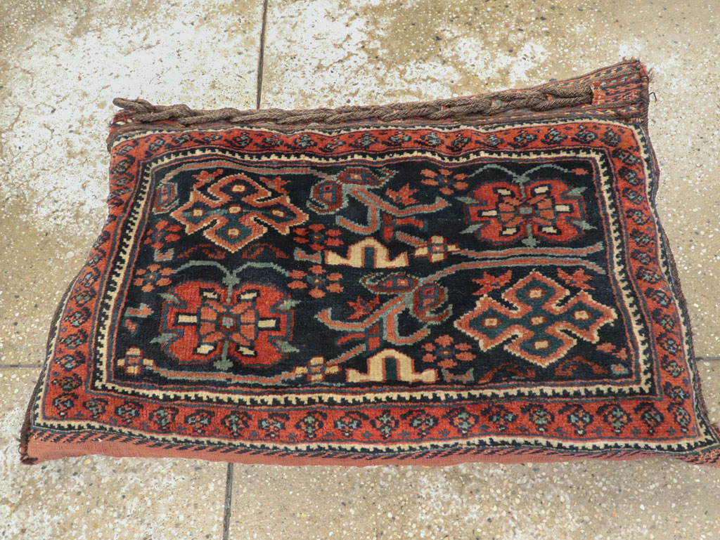 Antique Persian Afshar Bag Face Pillow, No.24319 - Gsblank