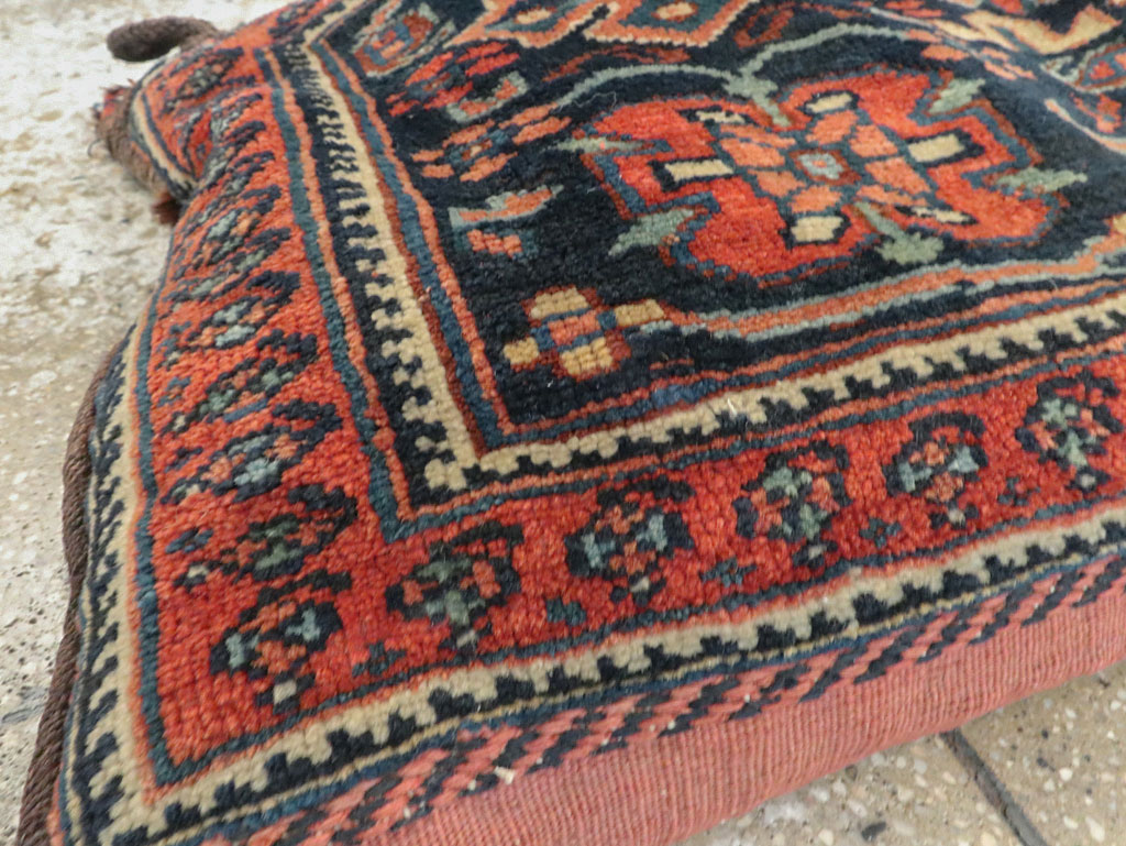 Antique Persian Afshar Bag Face Pillow, No.24319 - Gsblank