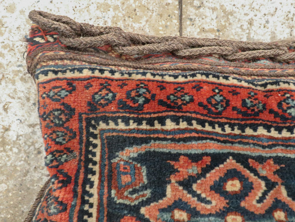Antique Persian Afshar Bag Face Pillow, No.24319 - Gsblank