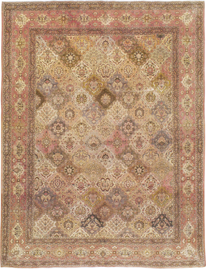 Vintage Persian Tabriz Carpet, No.24321 - Gsblank