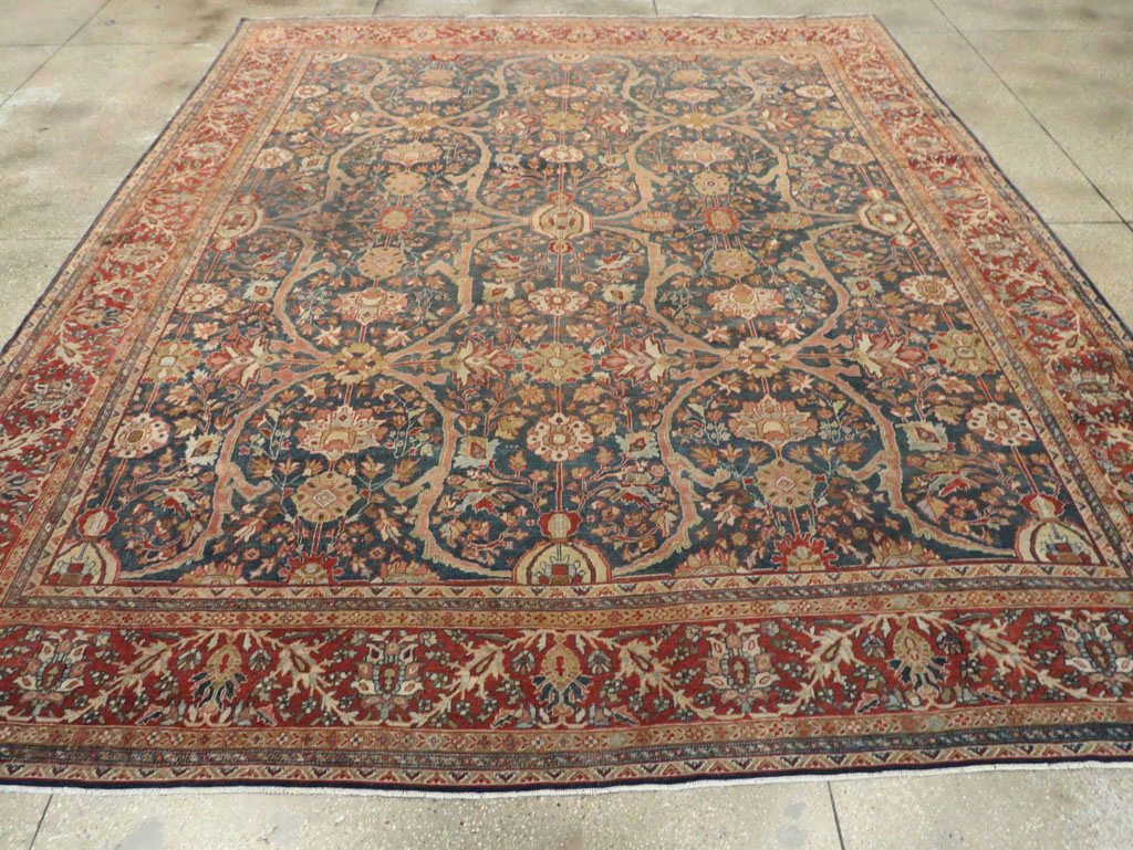 Antique Sarouk Fereghan Persian Room Size Carpet, No.24324 - Gsblank