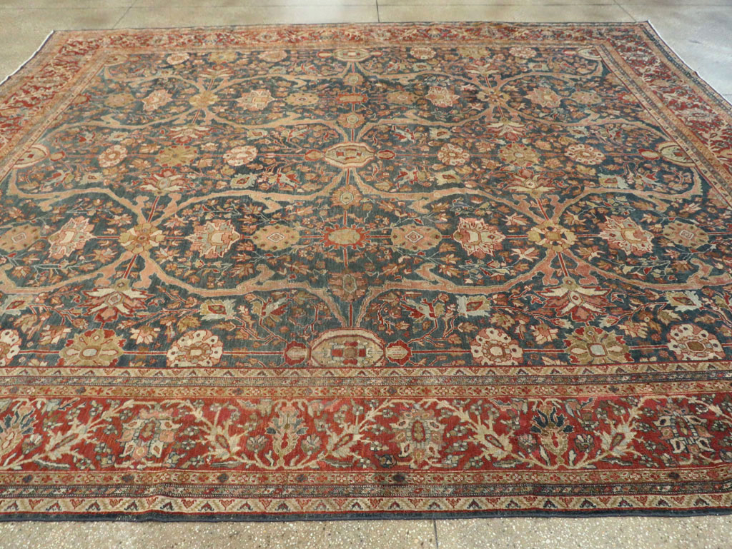 Antique Sarouk Fereghan Persian Room Size Carpet, No.24324 - Gsblank