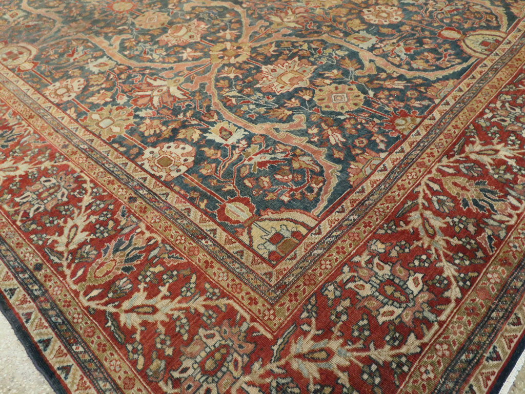 Antique Sarouk Fereghan Persian Room Size Carpet, No.24324 - Gsblank