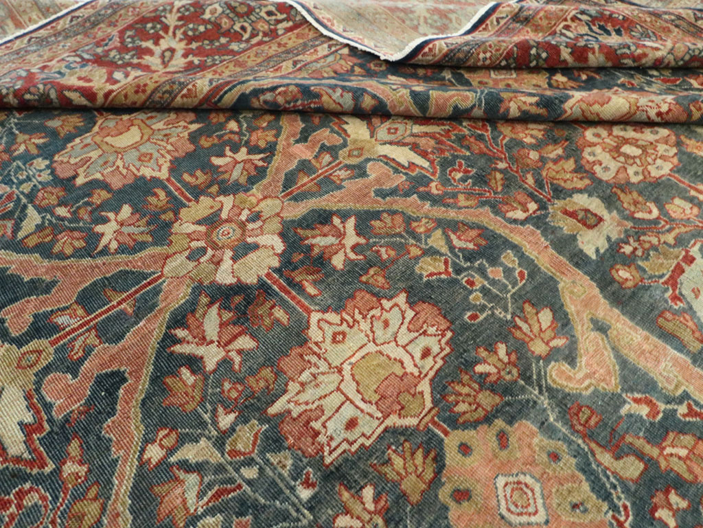 Antique Sarouk Fereghan Persian Room Size Carpet, No.24324 - Gsblank