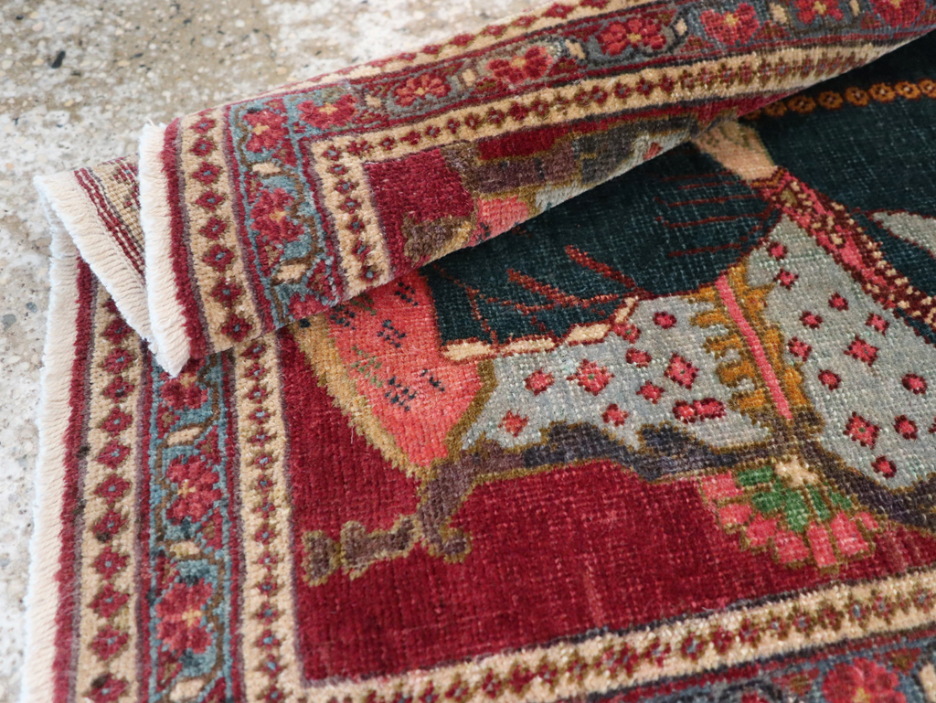 Antique Persian Tabriz Pictorial Rug (Pair: 1 of 2), No.24328 - Gsblank