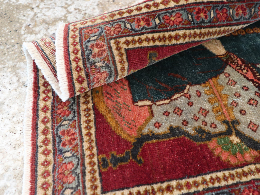 Antique Persian Tabriz Pictorial Rug (Pair: 2 of 2), No.24329 - Gsblank