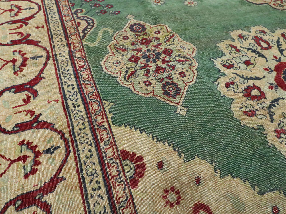 Antique Indian Agra Distressed Carpet, No.24333 - Gsblank