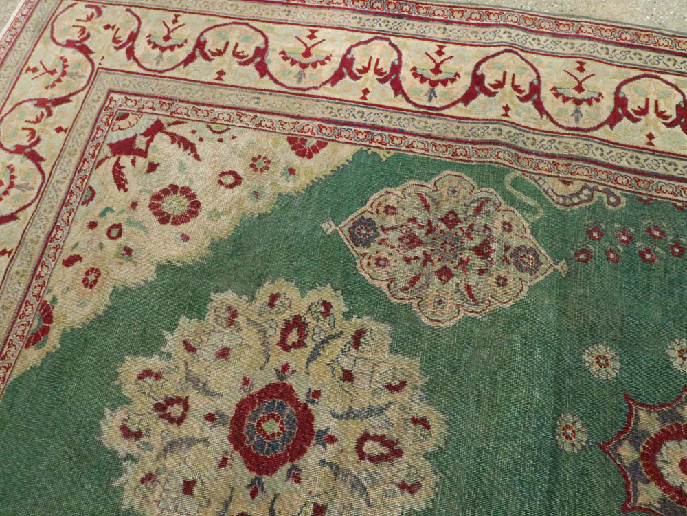 Antique Indian Agra Distressed Carpet, No.24333 - Gsblank