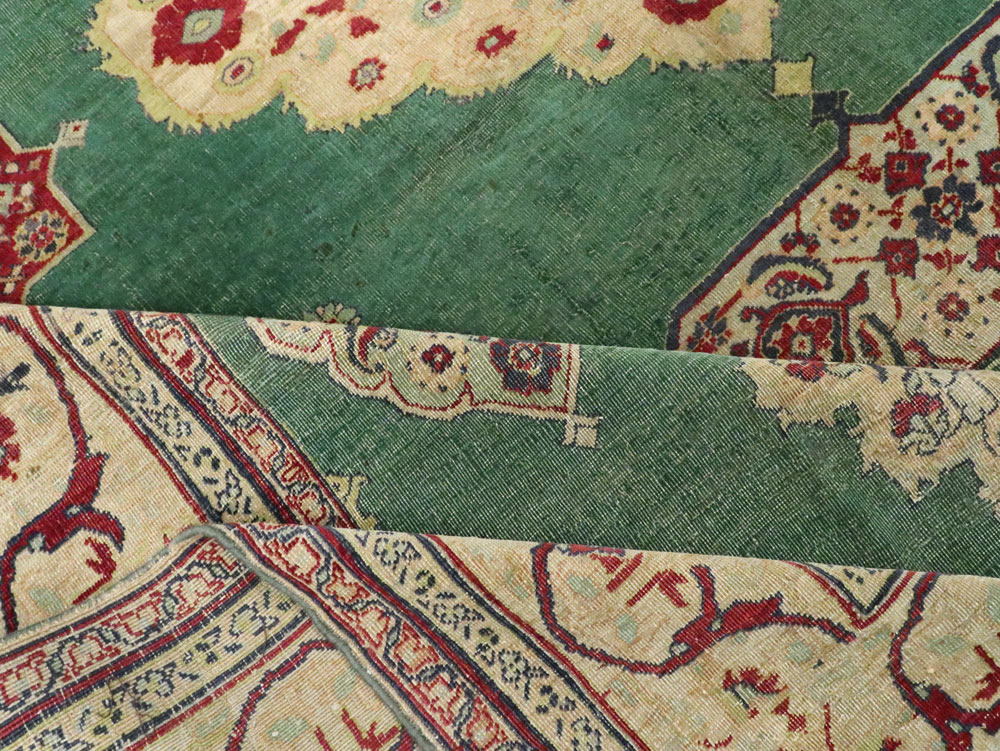 Antique Indian Agra Distressed Carpet, No.24333 - Gsblank