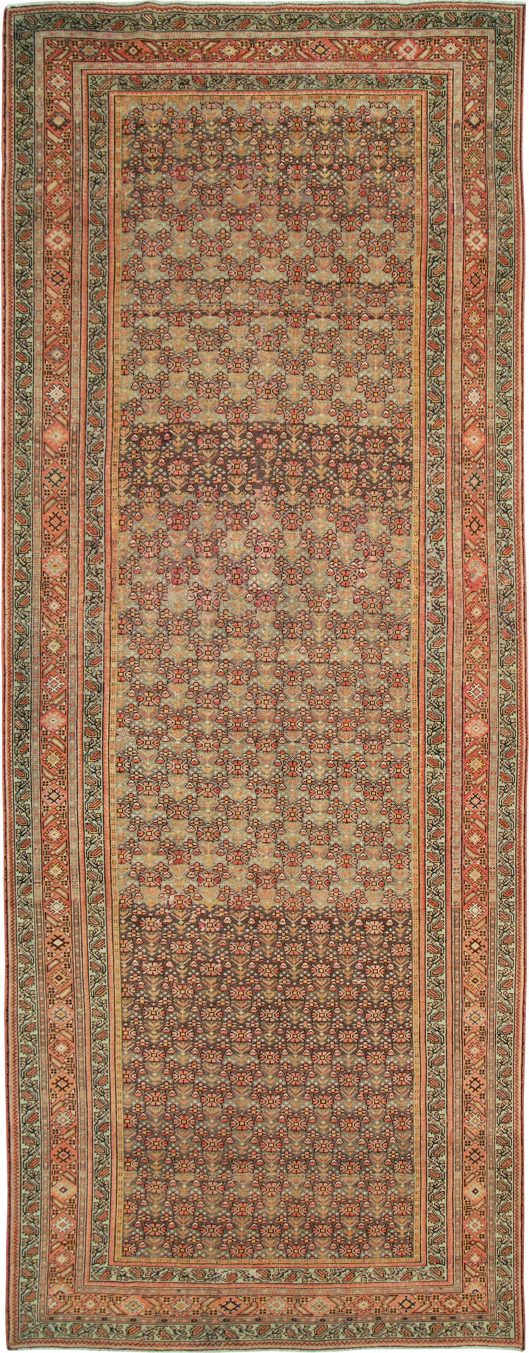 Antique Persian Malayer Wide Runner, No.24334 - Gsblank