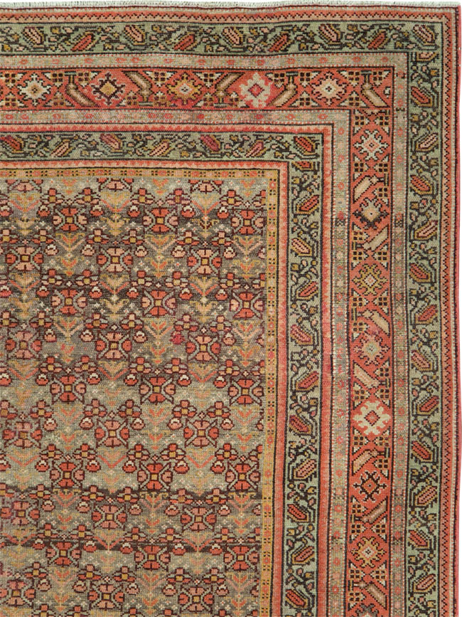 Antique Persian Malayer Wide Runner, No.24334 - Gsblank
