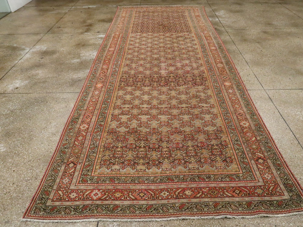 Antique Persian Malayer Wide Runner, No.24334 - Gsblank