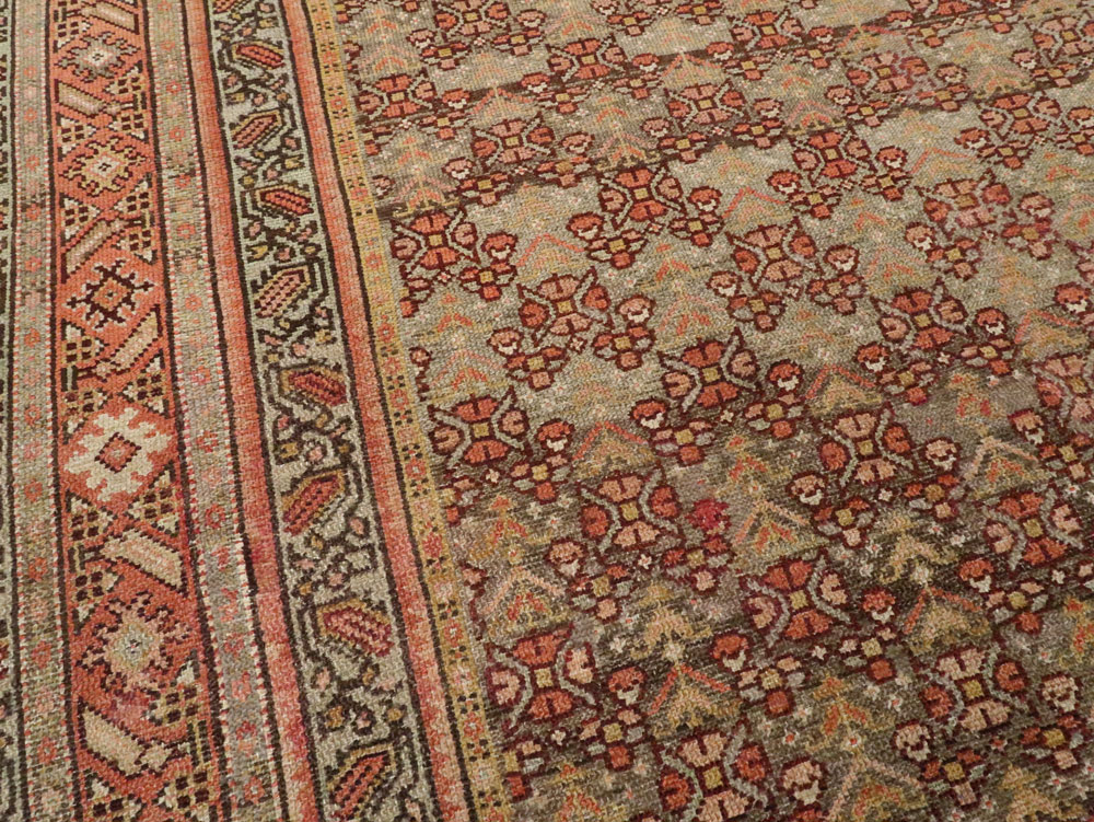 Antique Persian Malayer Wide Runner, No.24334 - Gsblank