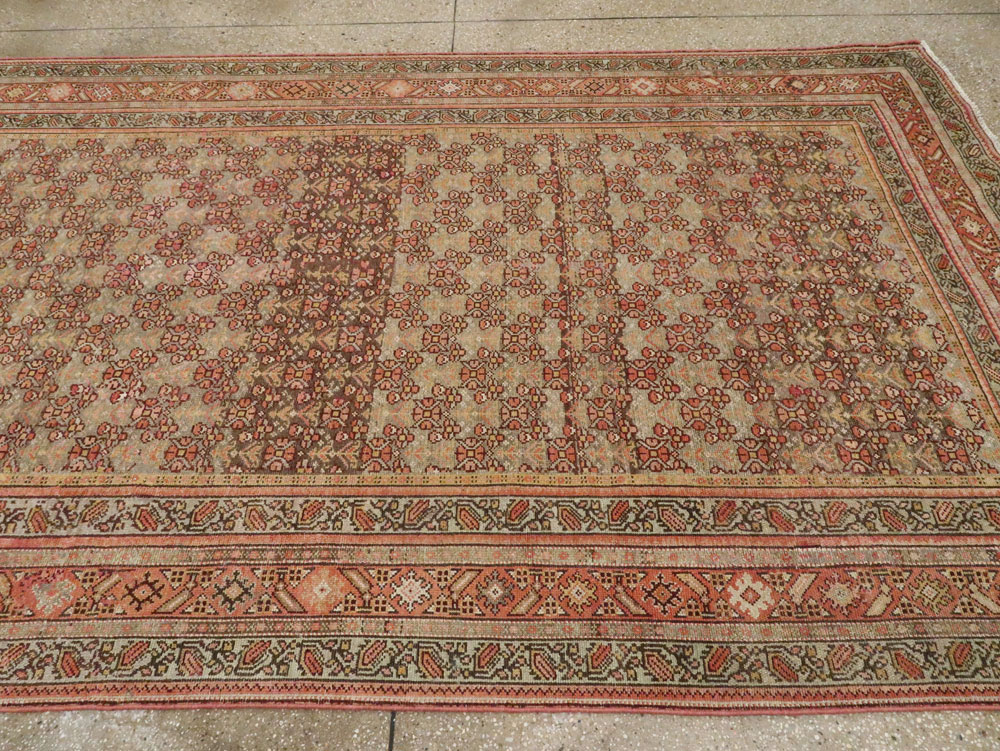 Antique Persian Malayer Wide Runner, No.24334 - Gsblank