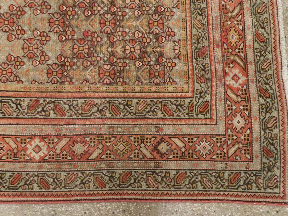 Antique Persian Malayer Wide Runner, No.24334 - Gsblank