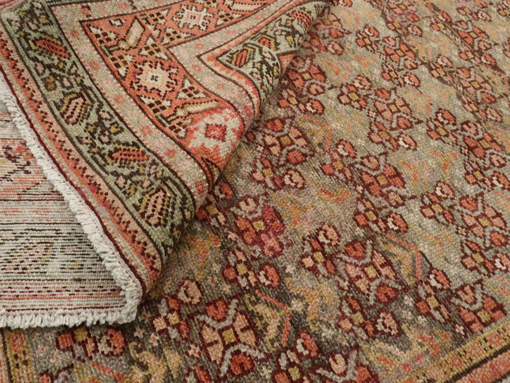 Antique Persian Malayer Wide Runner, No.24334 - Gsblank