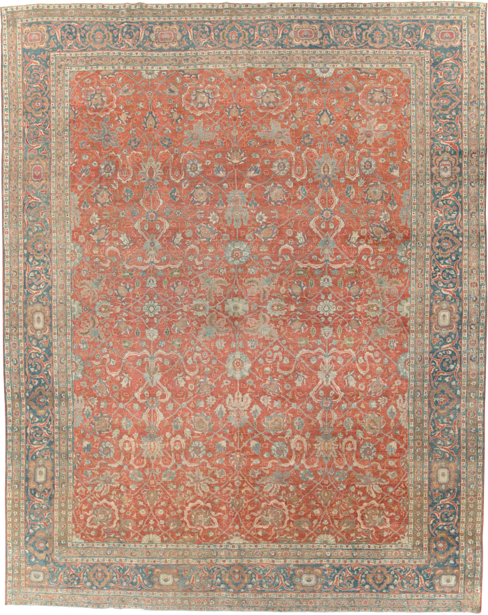 Antique Persian Tabriz Carpet, No.24335 - Gsblank