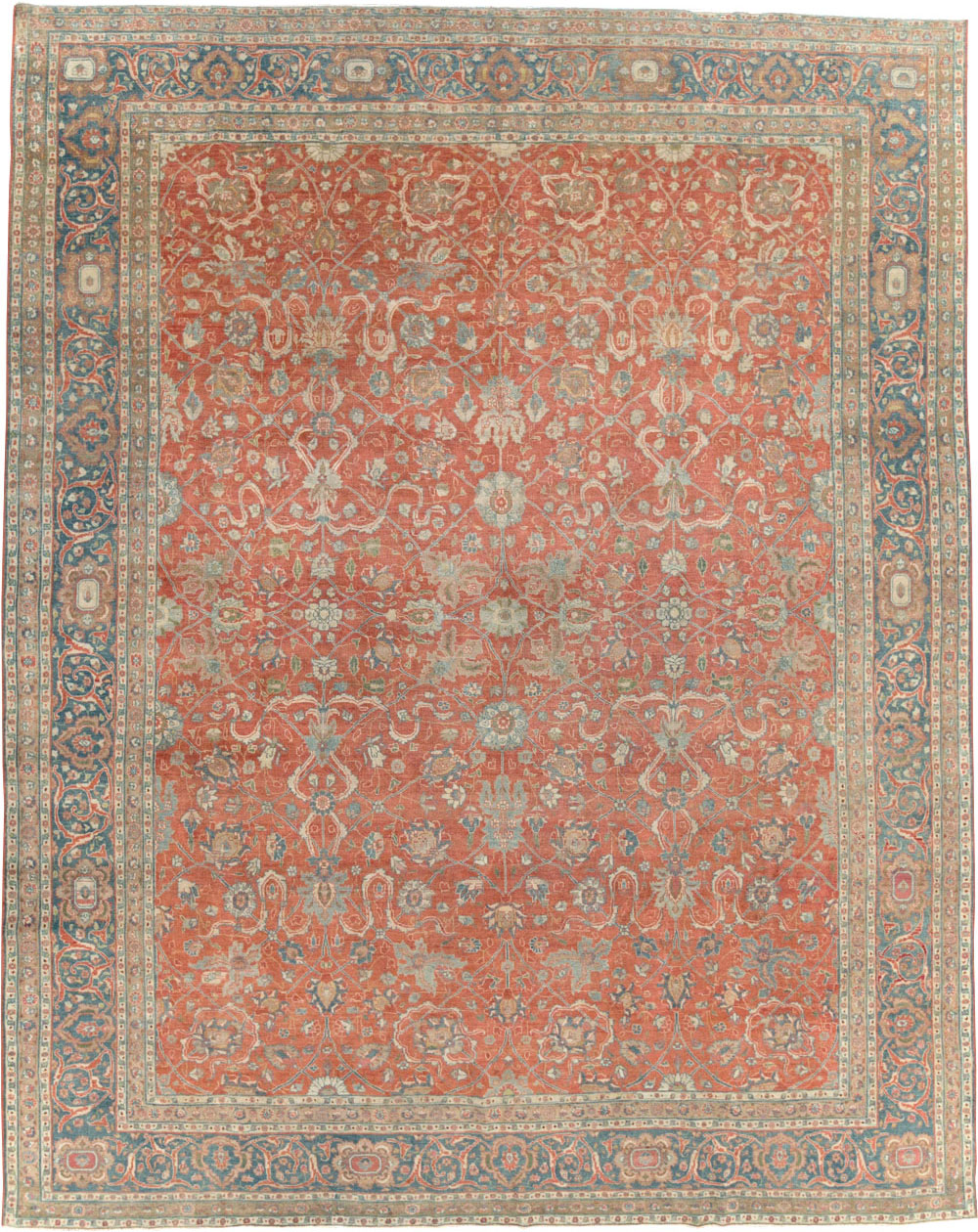 Antique Persian Tabriz Carpet, No.24335 - Gsblank