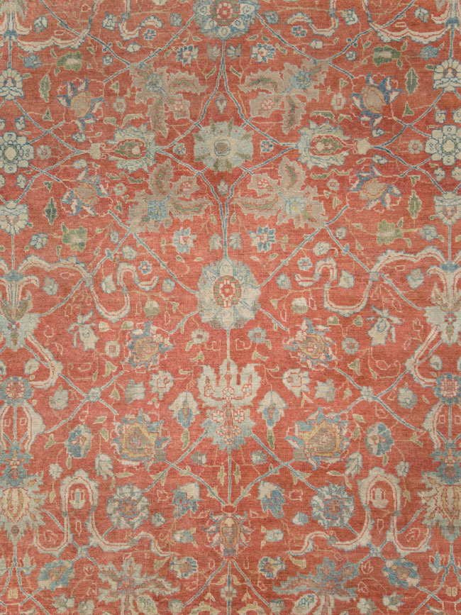 Antique Persian Tabriz Carpet, No.24335 - Gsblank